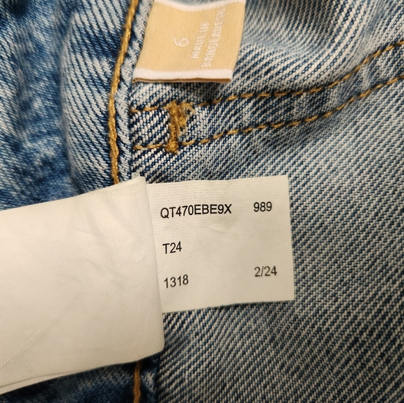 MICHAEL Michael Kors Blue Denim Button Front Midi Skirt - Picture 10 of 13